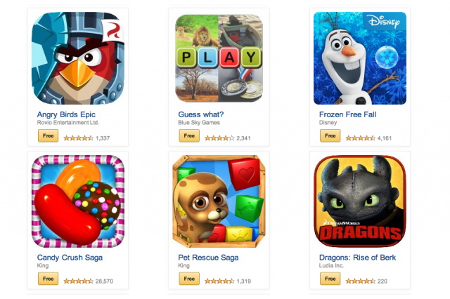 Image: http://i.imgur.com/dxLoeu5.jpeg Games on Google App Store