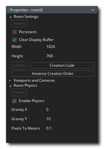 Image: https://tech-blog-assets.yoyogames.com/Physics_Part_1/Physics_RoomEditor_Enable.png The Physics Tab In The Room Editor